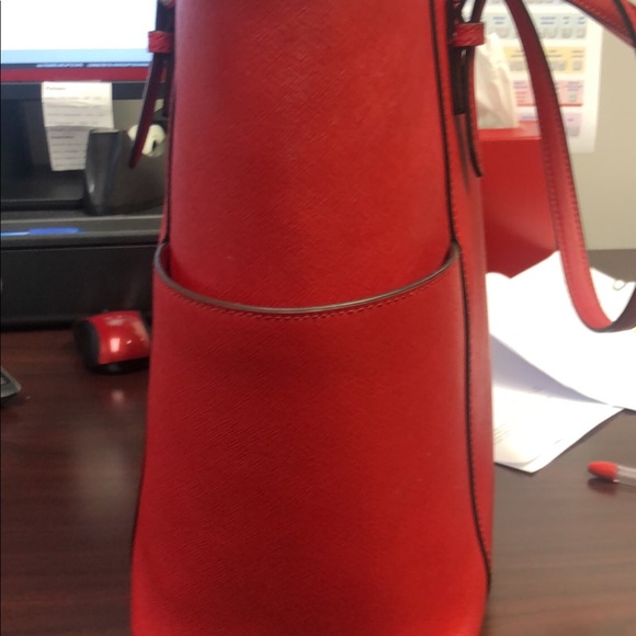Michael Kors Red Purse - Picture 2 of 8